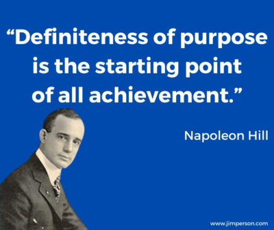 Read more about the article Monday Motivation: Definiteness of Purpose