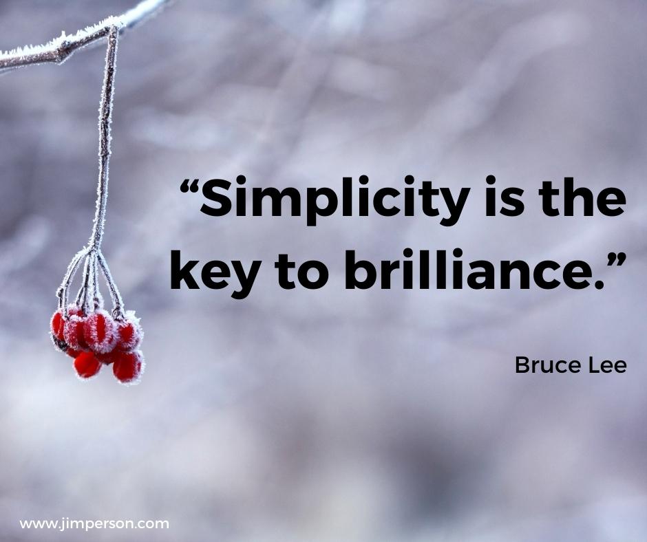 You are currently viewing Monday Motivation: Simplicity
