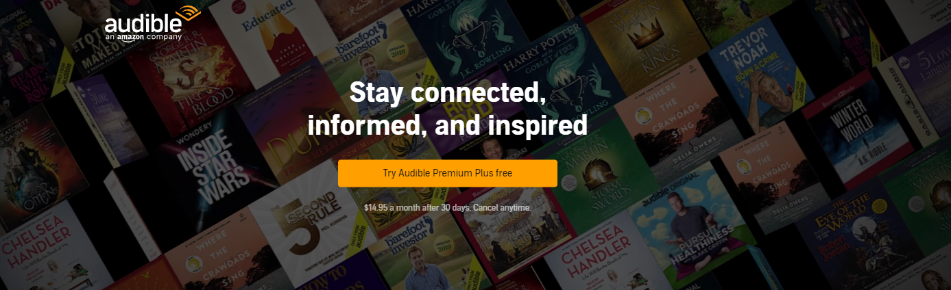 Get a free trial of Audible -- Free Trial
