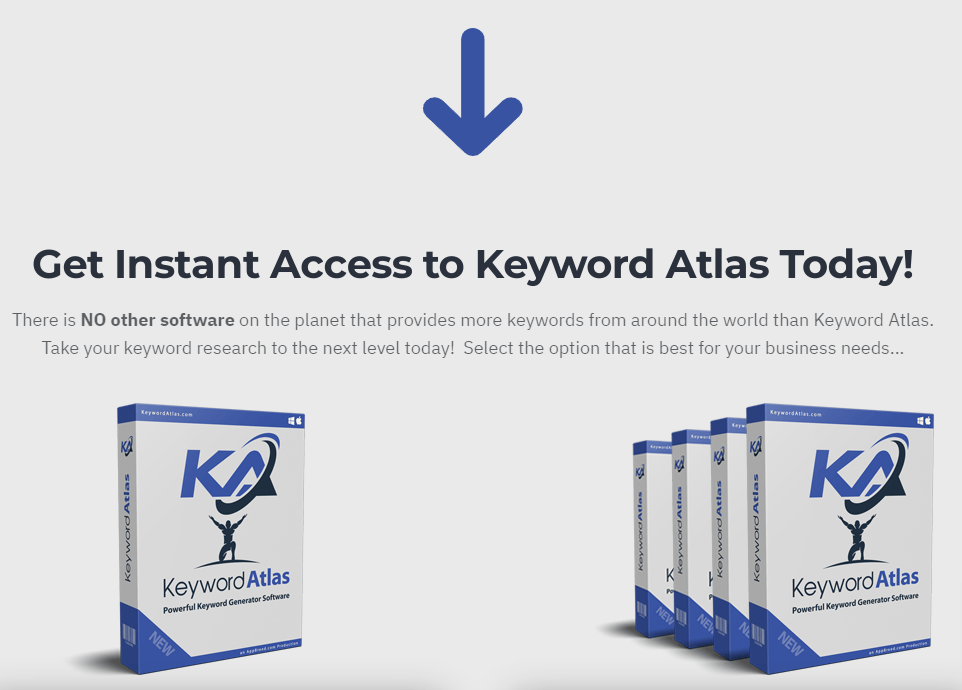 Keyword Atlas keyword research software get it now